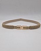 Ζώνη Μπεζ-Χρυσή  με Λάστιχο  : 1