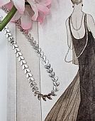 Αλυσίδα Ποδιού απο ατσάλι  Silver με Φύλλα  59048 : 1