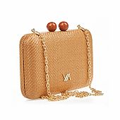Verde Γυναικείο Τσαντάκι Ψάθινο Clutch 01-1844 Camel : 2