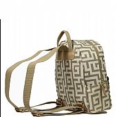 Χειροποίητη Γυναικεία Τσάντα Πλάτης Ari Gorgio Kaliroi 7777728Y Beige : 3