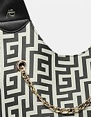 Γυναικεία Τσάντα Ώμου Μαίανδρος Ari Giorgio 2312-04 Black-White  : 3