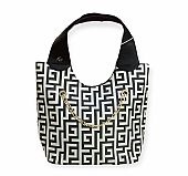 Γυναικεία Τσάντα Ώμου Μαίανδρος Ari Giorgio 2312-04 Black-White  : 1