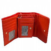 Γυναικείο Πορτοφόλι με καπάκι Λουστρίν LN1262 Red : 2