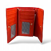 Γυναικείο Πορτοφόλι με καπάκι Λουστρίν LN1261 Red : 2