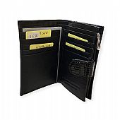 Γυναικείο Δερμάτινο Πορτοφόλι Κροκό 8346-A BLACK : 2