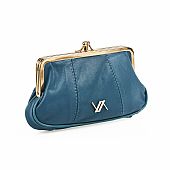 Verde Μικρό Δερμάτινο Γυναικείο Πορτοφόλι 18-1444 Blue : 2