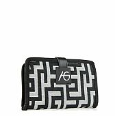 Χειροποίητο πορτοφόλι με κούμπωμα Ari Gorgio 79792 Black-White : 2