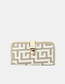 Χειροποίητο πορτοφόλι με κούμπωμα Ari Gorgio 79792 Beige : 1