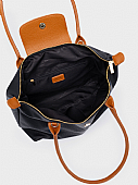 Nolah Τσάντα Χιαστί Ώμου Capuccine Large Black : 3