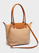 Nolah Τσάντα Χιαστί Ώμου Capuccine Large Beige : 2