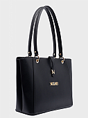 Nolah Τσάντα Ώμου Stella Black Light Gold  : 2
