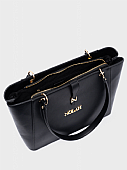 Nolah Τσάντα Ώμου Stella Black Light Gold  : 3