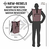 New Rebels Σακίδιο Πλάτης Mart New York 51.113514 Old Purple : 4