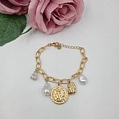 Βραχιόλι Ατσάλινο με κρεμαστά στοιχεία FA 1059 Gold : 1