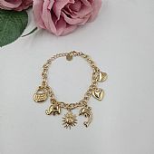 Βραχιόλι Ατσάλινο με κρεμαστά στοιχεία FA 1061 Gold : 1