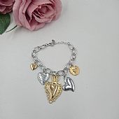 Βραχιόλι Ατσάλινο με κρεμαστά στοιχεία FA 1065 Silver/Gold : 1