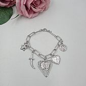 Βραχιόλι Ατσάλινο με κρεμαστά στοιχεία FA 1066 Silver : 1