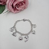 Βραχιόλι Ατσάλινο με κρεμαστά στοιχεία FA 1061 Silver : 1