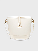 Nolah Τσάντα Χιαστί Ώμου Evelina Ivory Light Gold : 1
