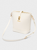 Nolah Τσάντα Χιαστί Ώμου Evelina Ivory Light Gold : 3