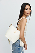 Nolah Τσάντα Χιαστί Ώμου Evelina Ivory Light Gold : 5