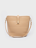 Nolah Τσάντα Χιαστί Ώμου Evelina Beige Light Gold : 1