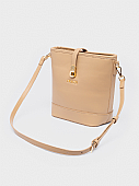 Nolah Τσάντα Χιαστί Ώμου Evelina Beige Light Gold : 3