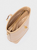 Nolah Τσάντα Χιαστί Ώμου Evelina Beige Light Gold : 4