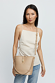Nolah Τσάντα Χιαστί Ώμου Evelina Beige Light Gold : 6