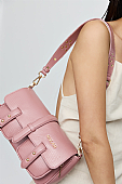 Nolah Τσάντα Χιαστί Ώμου Stephanie Pink Light Gold
 : 7
