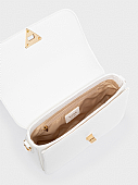 Nolah Τσάντα Χιαστί Ώμου Fiona White Light Gold : 3