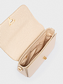 Nolah Τσάντα Χιαστί Ώμου Fiona Beige Light Gold : 3