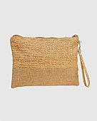 Verde Γυναικείος Ψάθινος Φάκελος 48-0270 Beige : 3
