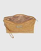 Verde Γυναικείος Ψάθινος Φάκελος 48-0270 Beige : 4