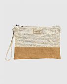 Verde Γυναικείος Ψάθινος Φάκελος 48-0270 Ivory : 1