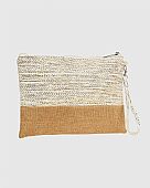 Verde Γυναικείος Ψάθινος Φάκελος 48-0270 Ivory : 3