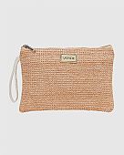 Verde Γυναικείος Ψάθινος Φάκελος 48-0269 Beige : 1