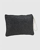 Verde Γυναικείος Ψάθινος Φάκελος 48-0269 Black : 3