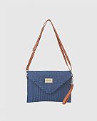 Verde Γυναικείος Ψάθινος Φάκελος 48-0264 Navy : 5
