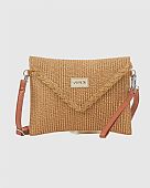 Verde Γυναικείος Ψάθινος Φάκελος 48-0264 Beige : 1