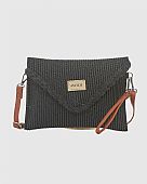 Verde Γυναικείος Ψάθινος Φάκελος 48-0264 Black : 1