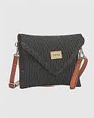 Verde Γυναικείος Ψάθινος Φάκελος 48-0264 Black : 2
