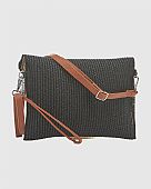 Verde Γυναικείος Ψάθινος Φάκελος 48-0264 Black : 3