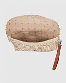 Verde Γυναικείος Ψάθινος Φάκελος 48-0260 Beige : 4