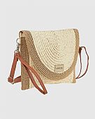 Verde Γυναικείος Ψάθινος Φάκελος 48-0259 Beige : 2