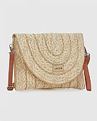 Verde Γυναικείος Ψάθινος Φάκελος 48-0258 Beige : 1