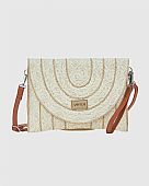 Verde Γυναικείος Ψάθινος Φάκελος 48-0258 Ivory : 1