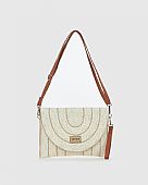 Verde Γυναικείος Ψάθινος Φάκελος 48-0258 Ivory : 5