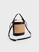 Nolah Τσάντα Χιαστί Ώμου Cannes Beige-Black : 2