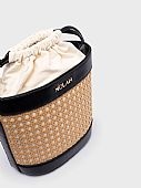 Nolah Τσάντα Χιαστί Ώμου Cannes Beige-Black : 3